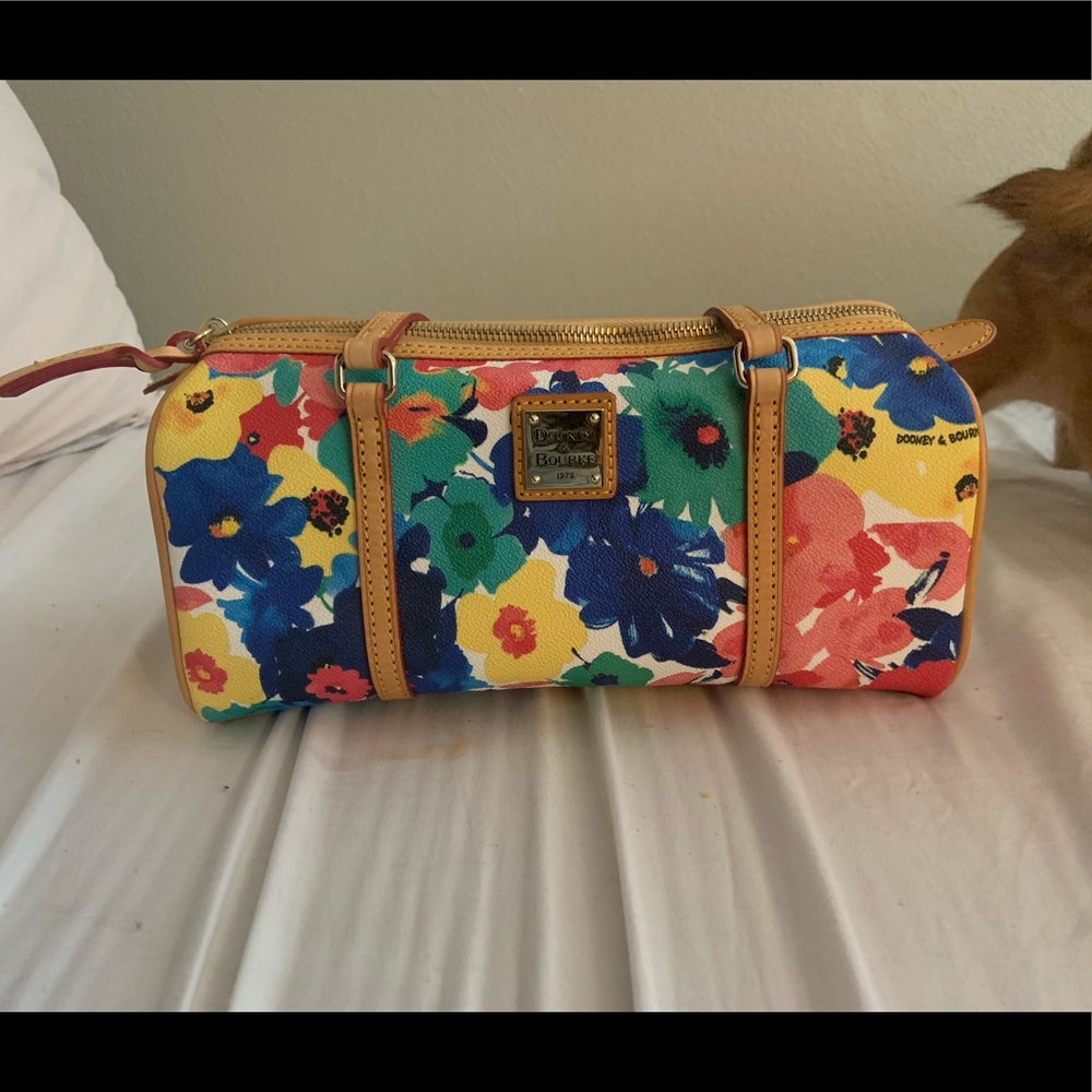 Authentic Dooney & Brouke  floral handbag